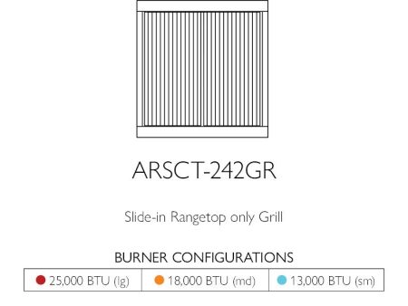 American Range ARSCT242GR Legend 24  Cuisine Rangetop Discount