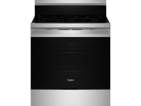 Whirlpool WFES5030RS 30-Inch Energy Star Electric Range With Air Cooking Technology, No Preheat Air Fry And Air Baking And Self Clean For Discount