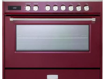 Verona VUFSGE365BU Verona Ultima 36  Dual Fuel Range - Burgundy Supply