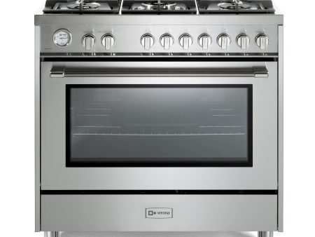 Verona VPRFSGG365SS Verona Prima 36  Gas Range - Stainless Steel For Discount