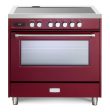 Verona VUFSIE365BU Verona Ultima 36  Induction Range - Burgundy Sale