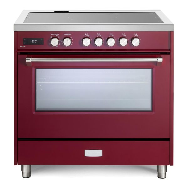 Verona VUFSIE365BU Verona Ultima 36  Induction Range - Burgundy Sale