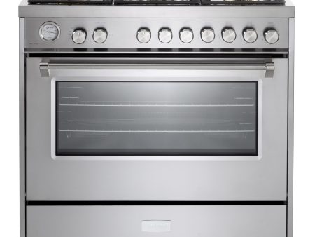 Verona VUFSGG365SS Verona Ultima 36  Gas Range - Stainless Steel Online Sale