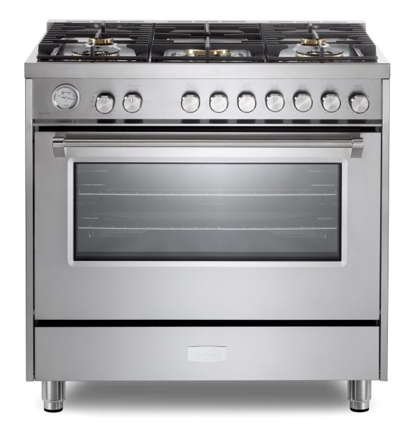 Verona VUFSGG365SS Verona Ultima 36  Gas Range - Stainless Steel Online Sale