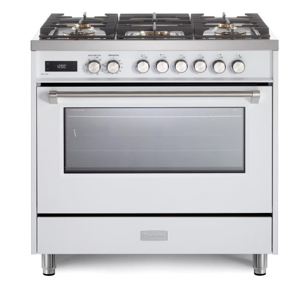 Verona VUFSGE365W Verona Ultima 36  Dual Fuel Range - White Online now