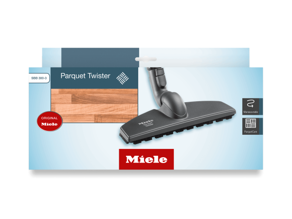 Miele SBB3003PQTWISTER Swivelneck Parquet Floorhead - For Gentle And Effortless Cleaning Of Sensitive Hard Floors. Hot on Sale