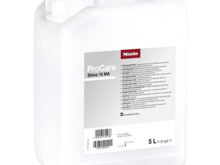 Miele PROCARESHINE10MA5L Liquid Detergent, Mildly Alkaline, 5 L - For Optimum Cleaning Of Dishes, Cutlery And Glasses. Discount