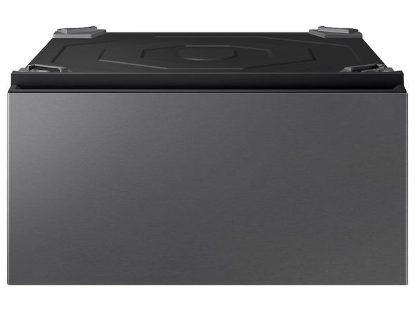 Samsung WE702NZ Bespoke Ai Laundry Combo™ Pedestal With Storage Drawer In Dark Steel Online